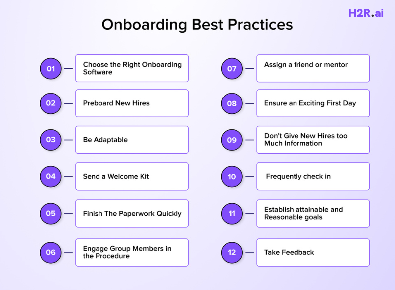 Onboarding best practices